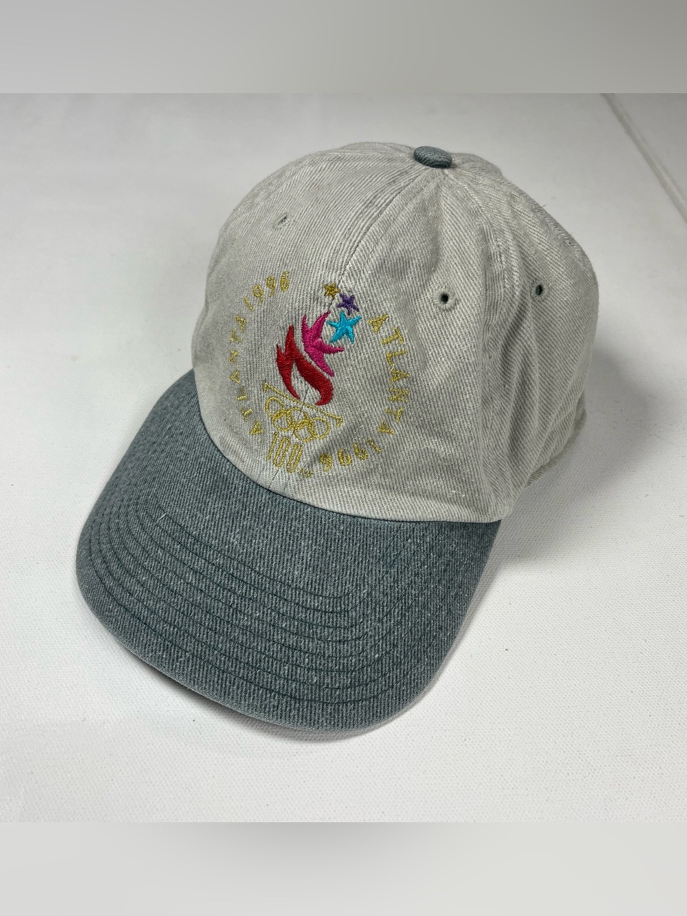 VTG 1996 Atlanta Olympics Hat Cap Strapback Starter  Colorblock Embroidered